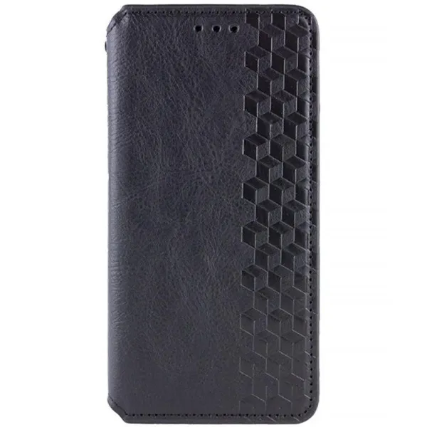 Шкіряний чохол-книжка GETMAN Cubic (PU) для Apple iPhone 13 Pro (6.1") — Чорний — фото 1