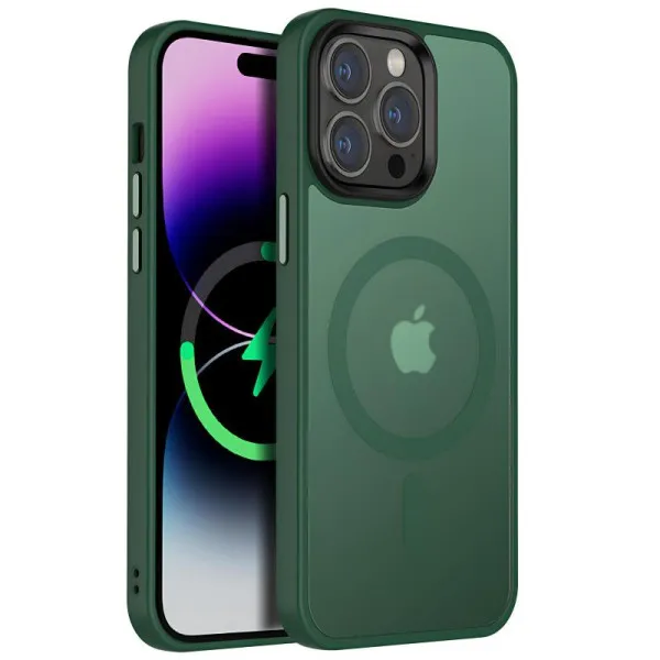 Чохол Ummi Colorful with Magnetic Fit для Apple iPhone 13 Pro (6.1") — Зелений