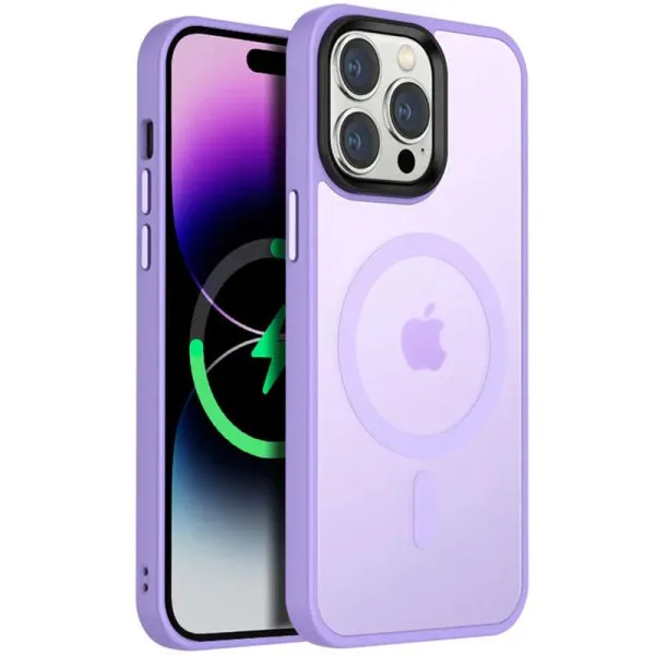 Чохол Ummi Colorful with Magnetic Fit для Apple iPhone 13 Pro (6.1") — Бузковий