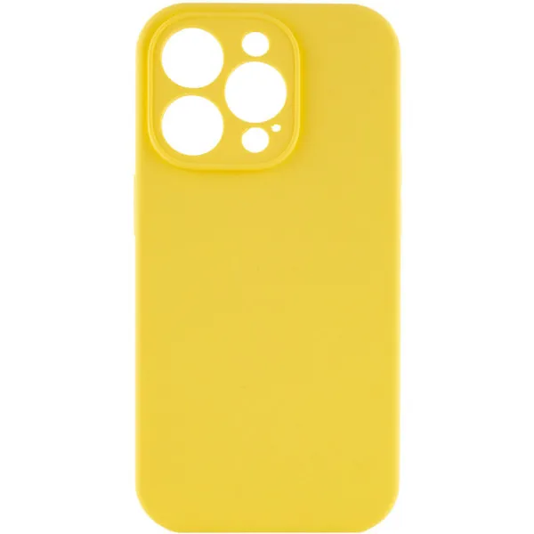 Чехол Silk Full Camera Protective (AA) NO LOGO для Apple iPhone 13 Pro (6.1") — Желтый — фото 2