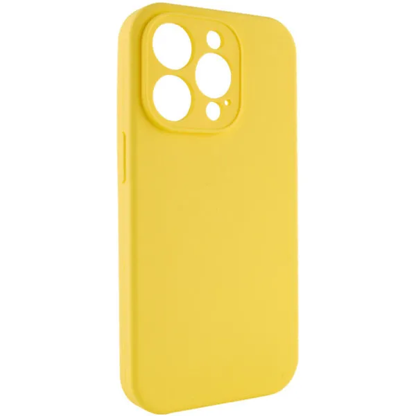 Чехол Silk Full Camera Protective (AA) NO LOGO для Apple iPhone 13 Pro (6.1") — Желтый — фото 3