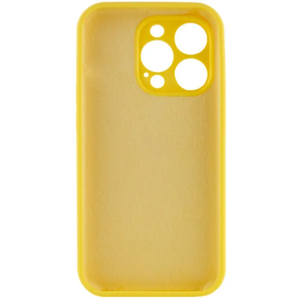 Чехол Silk Full Camera Protective (AA) NO LOGO для Apple iPhone 13 Pro (6.1") — Желтый — фото 4
