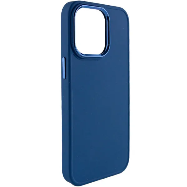 TPU чехол Bonbon Metal Style для Apple iPhone 13 Pro (6.1") — Синий — фото 1
