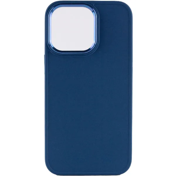 TPU чехол Bonbon Metal Style для Apple iPhone 13 Pro (6.1") — Синий — фото 2