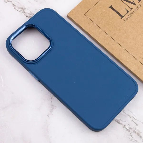 TPU чехол Bonbon Metal Style для Apple iPhone 13 Pro (6.1") — Синий — фото 4