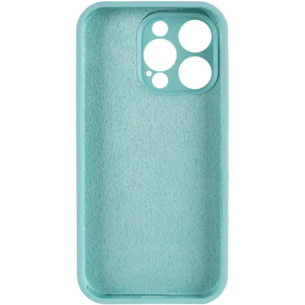 Чехол Silk Full Camera Protective (AA) NO LOGO для Apple iPhone 13 Pro (6.1") — Бирюзовый — фото 2