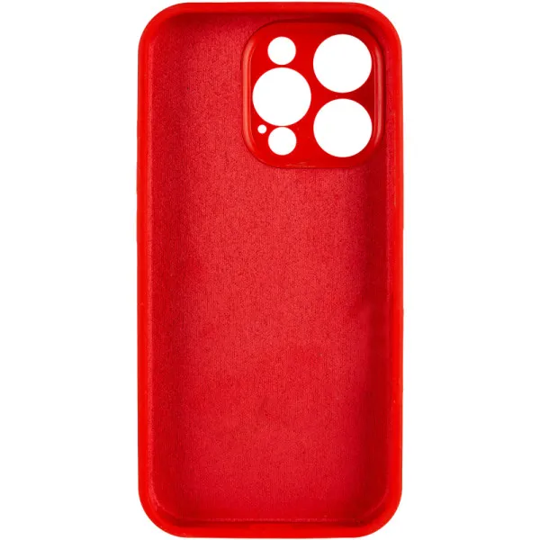 Чехол Silk Full Camera Protective (AA) NO LOGO для Apple iPhone 13 Pro (6.1") — Красный — фото 3
