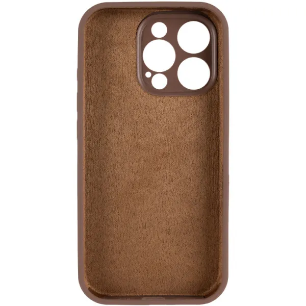 Чехол Silk Full Camera Protective (AA) NO LOGO для Apple iPhone 13 Pro (6.1") — Коричневый — фото 3