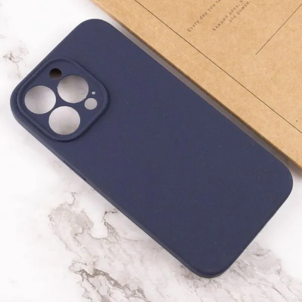 Чехол Silk Full Camera Protective (AA) NO LOGO для Apple iPhone 13 Pro (6.1") — Темно-синий — фото 3