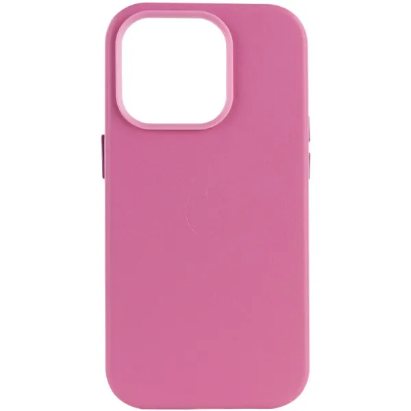 Кожаный чехол Leather Case (AA Plus) with Magnetic Fit для Apple iPhone 13 Pro (6.1") — Желтый — фото 1