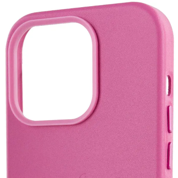 Кожаный чехол Leather Case (AA Plus) with Magnetic Fit для Apple iPhone 13 Pro (6.1") — Желтый — фото 5