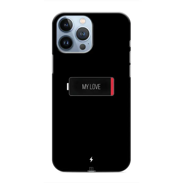 Чехол с принтом «Love battery» для iPhone 13 Pro