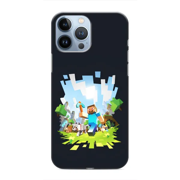 Чехол с принтом «персонажи Minecraft» для iPhone 13 Pro