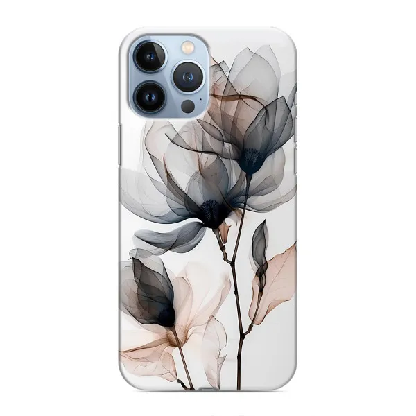 Чехол с принтом «Цветы на белом» для iPhone 13 Pro
