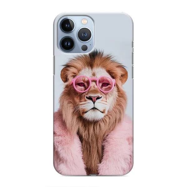 Чехол с принтом «Лев в очках» для iPhone 13 Pro