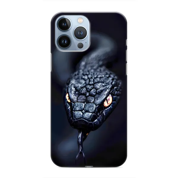 Чехол с принтом «Черная змея» для iPhone 13 Pro