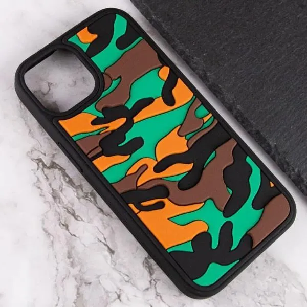 Чохол TPU+PC Army Collection для Apple iPhone 13 (6.1") — Коричневий — фото 3