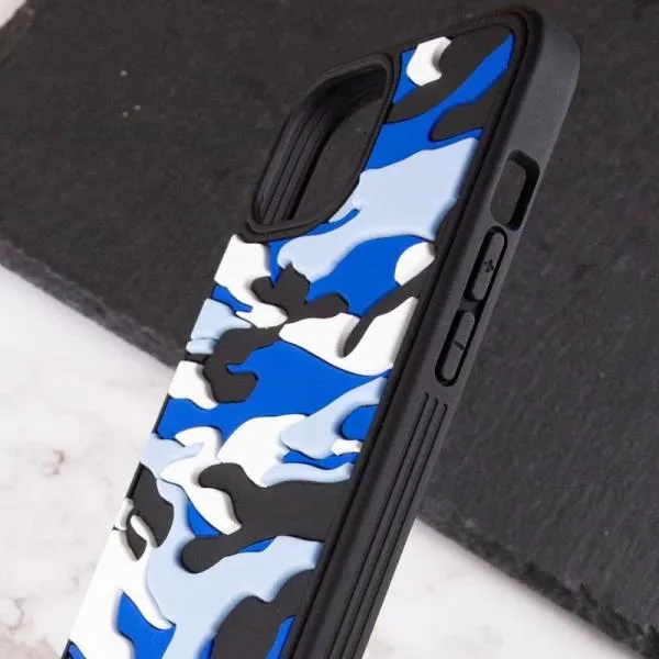 Чохол TPU+PC Army Collection для Apple iPhone 13 (6.1") — Синій — фото 4