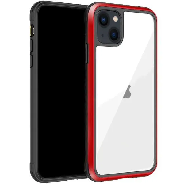 Чехол PC+TPU+Metal K-DOO Ares для Apple iPhone 13 (6.1") — Красный — фото 1