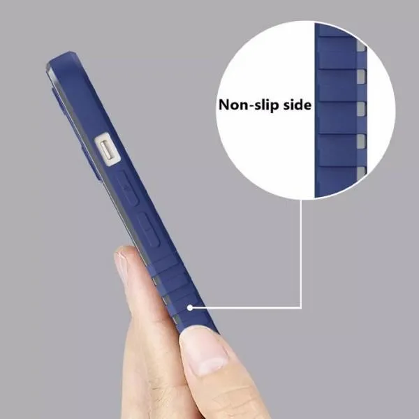 Чохол TPU+PC TRAVEL Carbon для Apple iPhone 13 (6,1") — Синій — фото 4