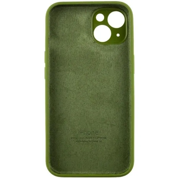Чохол Silicone Case Full Camera Protective (AA) для Apple iPhone 13 (6.1") — Зелений — фото 4 Чохол Silicone Case Full Camera Protective (AA) для Apple iPhone 13 (6.1") — Зелений — фото 4