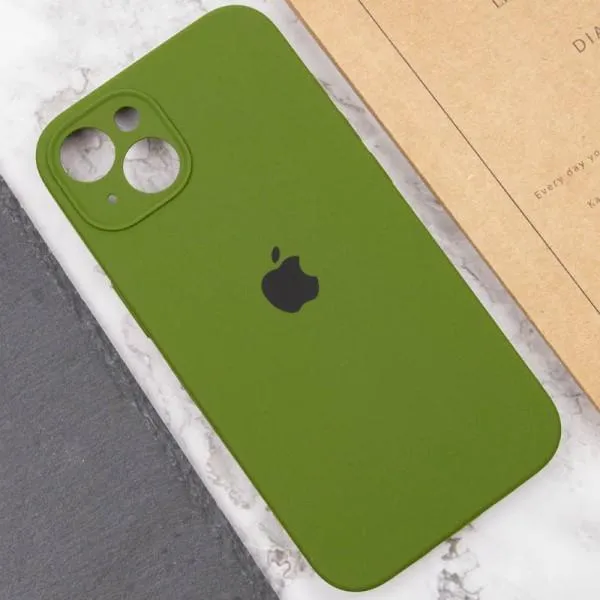 Чохол Silicone Case Full Camera Protective (AA) для Apple iPhone 13 (6.1") — Зелений — фото 5 Чохол Silicone Case Full Camera Protective (AA) для Apple iPhone 13 (6.1") — Зелений — фото 5