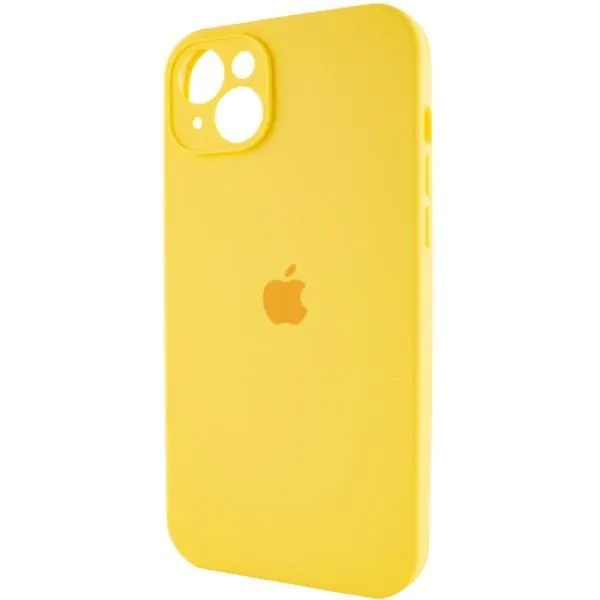 Чохол Silicone Case Full Camera Protective (AA) для Apple iPhone 13 (6.1") — Жовтий — фото 3 Чохол Silicone Case Full Camera Protective (AA) для Apple iPhone 13 (6.1") — Жовтий — фото 3
