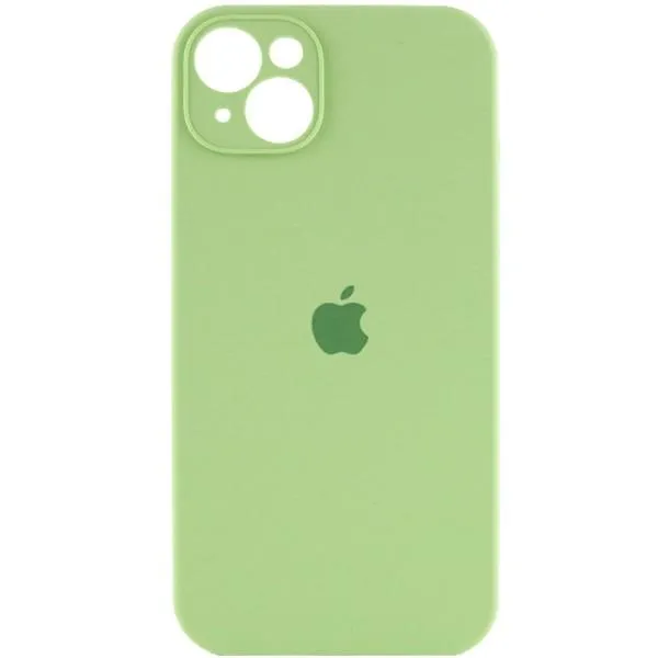 Чохол Silicone Case Full Camera Protective (AA) для Apple iPhone 13 (6.1") — М'ятний — фото 1