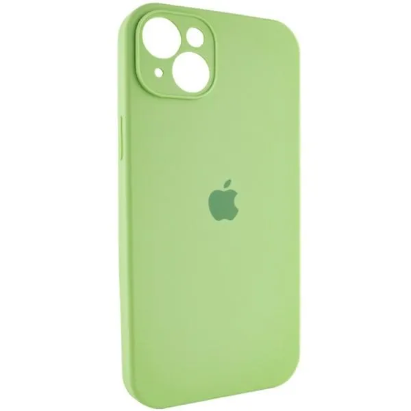 Чохол Silicone Case Full Camera Protective (AA) для Apple iPhone 13 (6.1") — М'ятний — фото 2