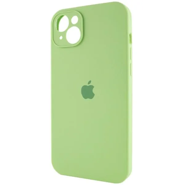 Чохол Silicone Case Full Camera Protective (AA) для Apple iPhone 13 (6.1") — М'ятний — фото 3