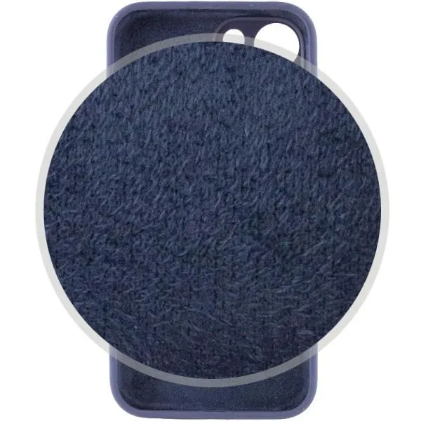 Чохол Silicone Case Full Camera Protective (AA) для Apple iPhone 13 (6.1") — Темно-синій — фото 4