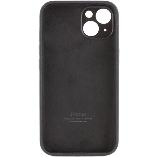 Чохол Silicone Case Full Camera Protective (AA) для Apple iPhone 13 (6.1") — Чорний — фото 2
