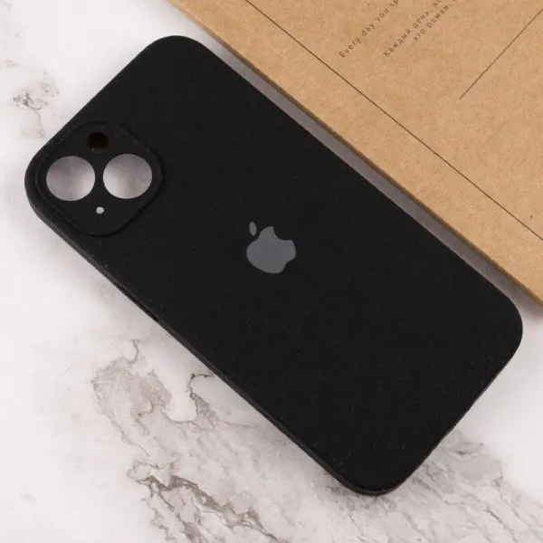 Чохол Silicone Case Full Camera Protective (AA) для Apple iPhone 13 (6.1") — Чорний — фото 4