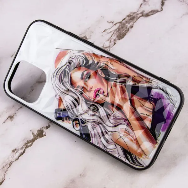 TPU+PC чохол Prisma Ladies для Apple iPhone 13 (6.1") — Фіолетовий — фото 3