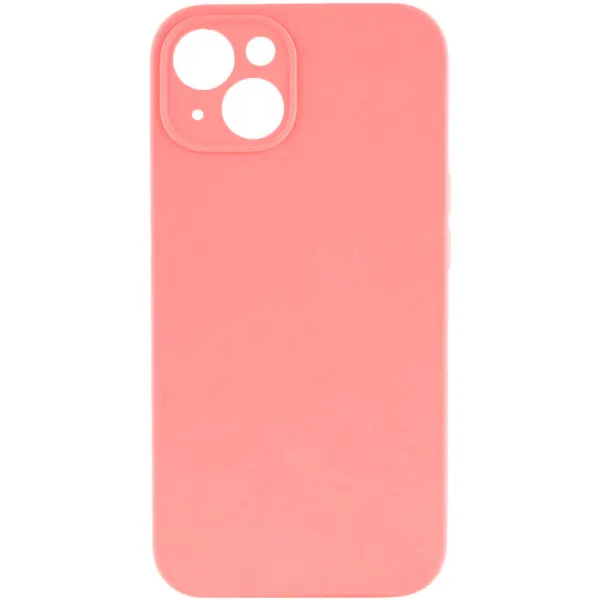 Чохол Silk Full Camera Protective (AA) NO LOGO для Apple iPhone 13 (6.1") — Кораловий