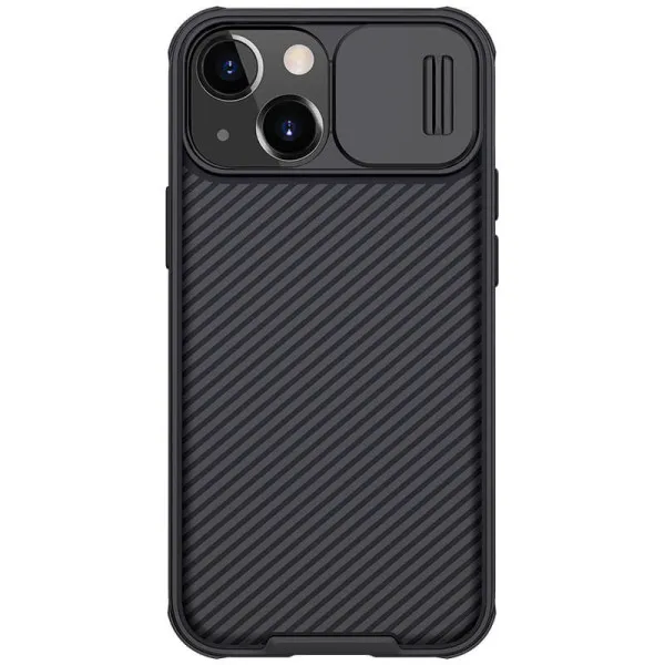 Карбонова накладка Nillkin CamShield Pro для Apple iPhone 13 / 14 (6.1") — Чорний — фото 1