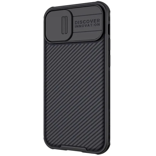 Карбонова накладка Nillkin CamShield Pro для Apple iPhone 13 / 14 (6.1") — Чорний — фото 3