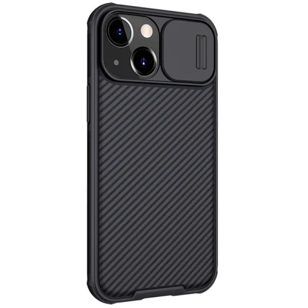 Карбонова накладка Nillkin CamShield Pro для Apple iPhone 13 / 14 (6.1") — Чорний — фото 4