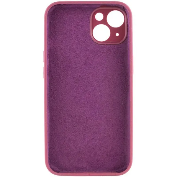 Чохол Silk Full Camera Protective (AA) NO LOGO для Apple iPhone 13 (6.1") — Бордовий — фото 2