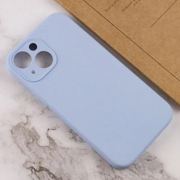Чохол Silk Full Camera Protective (AA) NO LOGO для Apple iPhone 13 (6.1") — Блакитний — фото 3