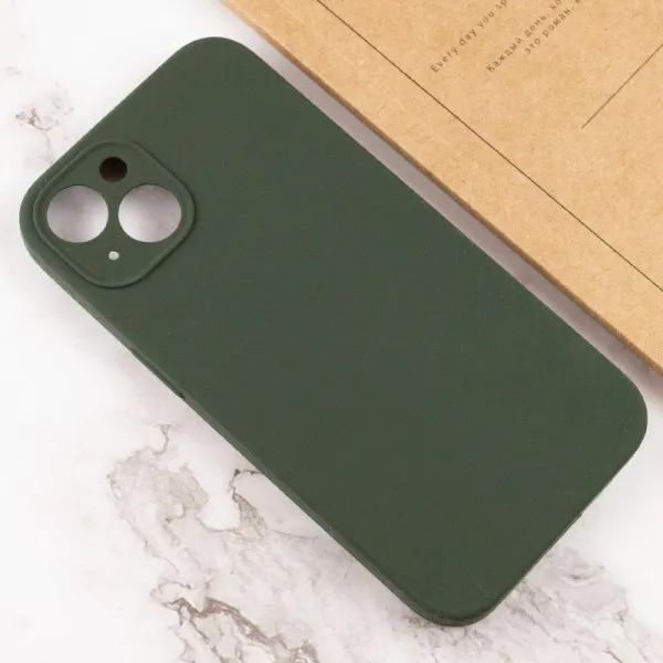Чохол Silk Full Camera Protective (AA) NO LOGO для Apple iPhone 13 (6.1") — Зелений — фото 5