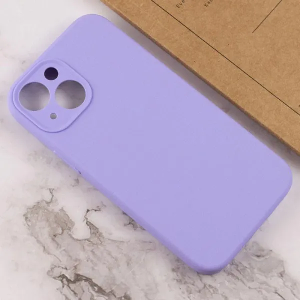 Чохол Silk Full Camera Protective (AA) NO LOGO для Apple iPhone 13 (6.1") — Бузковий — фото 3