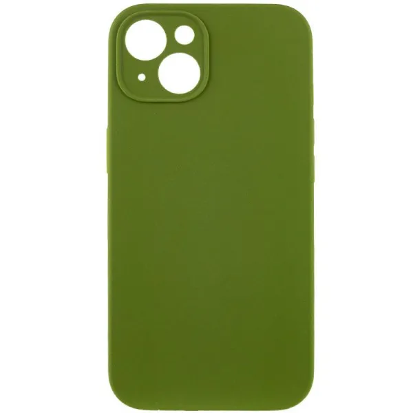 Чохол Silk Full Camera Protective (AA) NO LOGO для Apple iPhone 13 (6.1") — Зелений — фото 1