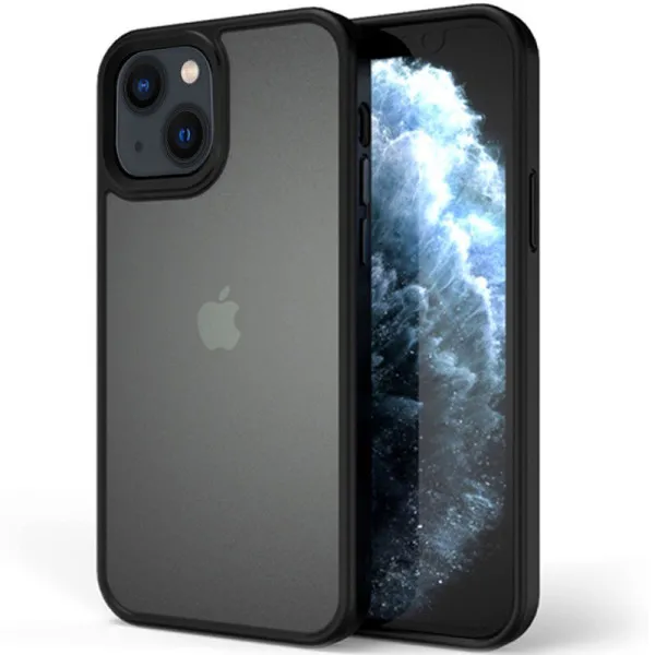 TPU+PC чохол Metal Buttons для Apple iPhone 13 / 14 (6.1") — Чорний — фото 1 TPU+PC чохол Metal Buttons для Apple iPhone 13 / 14 (6.1") — Чорний — фото 1