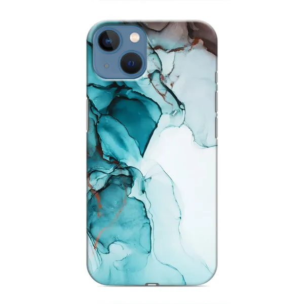 Чохол з принтом «Бірюзовий мрамор» для iPhone 13
