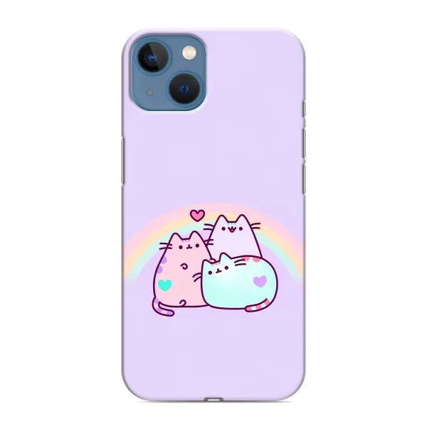 Чохол з принтом «Радужний котик» для iPhone 13