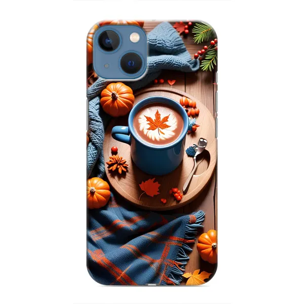 Чохол з принтом «Кава і гарбузики» для iPhone 13