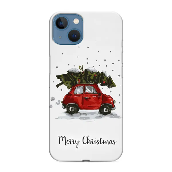 Чохол з принтом «Авто з ялинкою» для iPhone 13