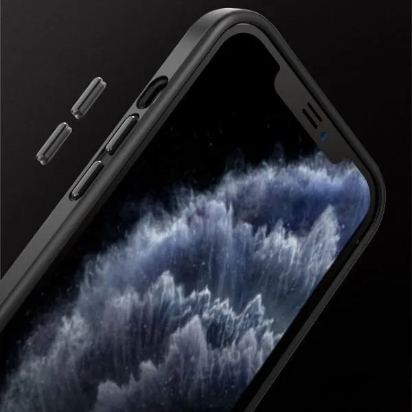 TPU+PC чехол Metal Buttons with Magnetic Fit для Apple iPhone 14 Plus (6.7") — Черный — фото 2