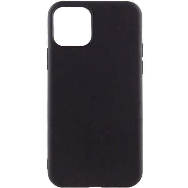 Силиконовый чехол Candy для Apple iPhone 14 Plus (6.7") — Черный — фото 1
